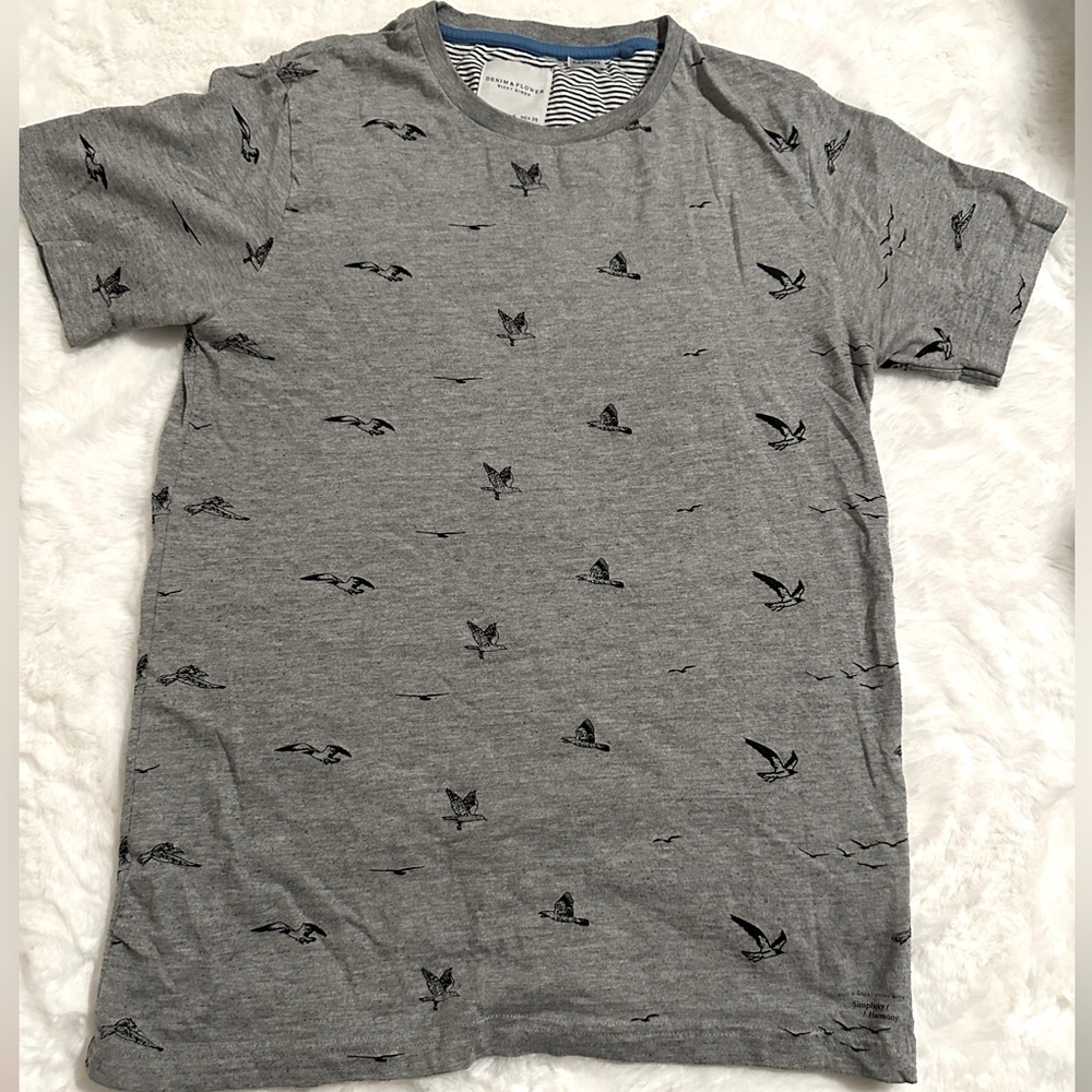 Denim and Flower by Ricky Singh Men’s Tee